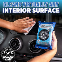 Total Interior Cleaner & Protectant Car Cleaning Wipes Mega 50 Pack