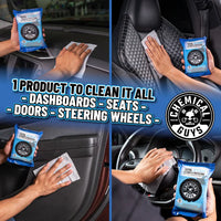 Total Interior Cleaner & Protectant Car Cleaning Wipes Mega 50 Pack