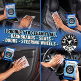 Total Interior Cleaner & Protectant Car Cleaning Wipes Mega 50 Pack