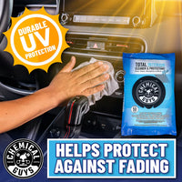 Total Interior Cleaner & Protectant Car Cleaning Wipes Mega 50 Pack