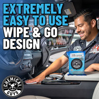 Total Interior Cleaner & Protectant Car Cleaning Wipes Mega 50 Pack