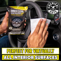 InnerClean Interior Quick Detailer & Protectant Wipes Mega 50 Pack