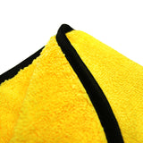 Maxshine 500GSM 16"x16" Interior Microfiber Towel Gold towel with black silk border